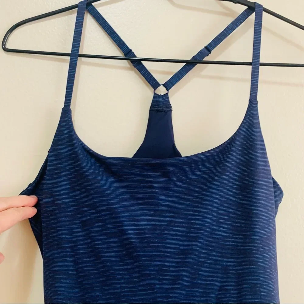 Outdoor Voices Blue Space Dye Workout Dress size medium